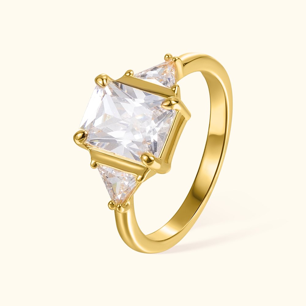 Bague Personnalisée avec Pierre de Naissance Anneau en Argent Sterling 925 Cadeau pour Femme