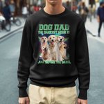 Personalisierte Vintage Bootleg Style 1-5 Foto-Collagen T-Shirt Sweatshirt mit Text lustig Geburtstag Jahrestag Geschenk für Tierliebhaber