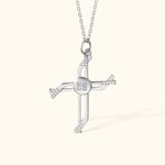 Personalized Engraving Hockey Stick Cross Necklace with Number Birthday Gift for Sports Lovers