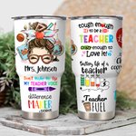 Personalisierte Cartoon Crayon Teach Love Inspire 30oz Name Becher mit Deckel und Strohhalm Reinigungsbürste zurück zu Schule Wertschätzung Geschenk f