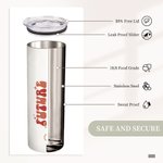 Personalisierte In meiner verlobten Ära Zukunft 20oz Name Becher mit Stroh Verlobung Braut Dusche Geschenk für Frauen