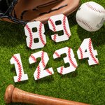 Personalisierte Baseball Nummer Acryl Charme Tasche Zubehör Geburtstag Sport Spiel Geschenk für Baseball-Liebhaber