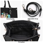 Sac Tote Personnalisé avec Nom et Personnage en Cartoon Thème Teacher ABCD Cadeau Remerciement Rentrée de l'École pour Enseignant