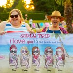 Personalised I Love You To The Beach And Back Beach Towel Super Absorbent Birthday Gifts for Friends