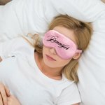 Personalisierte Satin Name Augenmaske mit Beutel Bachelorette Party Hochzeit Geschenk für Sie