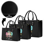 Sac Tote Personnalisé avec Nom et Personnage en Cartoon Thème Teacher ABCD Cadeau Remerciement Rentrée de l'École pour Enseignant