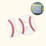 Personalisierte Baseball Nummer Acryl Charme Tasche Zubehör Geburtstag Sport Spiel Geschenk für Baseball-Liebhaber