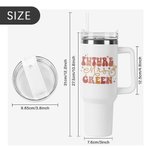 Personalised In My Engaged Era Future Mrs 40oz Name Tumbler with Lid Straw and Handle Bridal Shower Bachelorette Party Engagement Gift for Bride