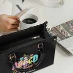 Sac Tote Personnalisé avec Nom et Personnage en Cartoon Thème Teacher ABCD Cadeau Remerciement Rentrée de l'École pour Enseignant