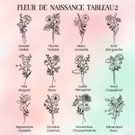 Sac pour Bouteille 1180ml Sac Personnalisé avec Nom Fleur de Naissance Accessoire Tumbler avec Pochette Sangle Réglable Cadeau Anniversaire pour Femme