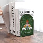 Personalized Every Child Matters Cartoon Dots Rainbow Heavy Duty Wooden Bookends with Name 1 Pair Appreciation Back to School Gift for Teacher