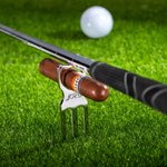 Personalized Engraved Golf Divot Tool Cigar Holder with Name Birthday Gift for Golfer Sports Lover