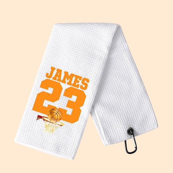 Cotton Sports Towel with Name Embroidery