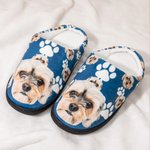 Personalisierte niedliche Katze Hund Haustier Foto flauschige Hausschuhe Memorial Geburtstag Geschenk für Frauen Männer Haustierliebhaber