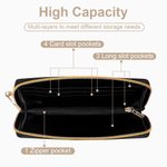 Personalized Pet Portrait Paw Print 1-3 Dog Cat Leather Zipper Wallet with Name and Multiple Compartments Birthday Memorial Gift for Pet Lover