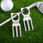 Personalized Engraved Golf Divot Tool Cigar Holder with Name Birthday Gift for Golfer Sports Lover