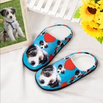 Personalisierte niedliche Katze Hund Haustier Foto flauschige Hausschuhe Memorial Geburtstag Geschenk für Frauen Männer Haustierliebhaber