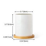 Personalized It Takes A Big Heart To Shape Little Minds Ceramic Plant Pot with Bamboo Base and Name Appreciation Back to School Gift for Teacher