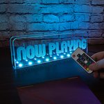 Personalized Color Changing Acrylic Vinyl Record Storage Display Stand Birthday Gift for Music Lover