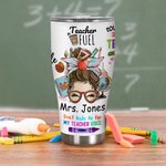 Personalised Teach Love Inspire 30oz Tumbler with Name Back to School Appreciation Gift for Teacher