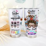 Personalised Teach Love Inspire 30oz Tumbler with Name Back to School Appreciation Gift for Teacher