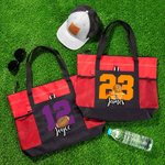 Personalized Basketball Baseball Sport Tote Bag with Name and Number Birthday Gifts for Sports Lovers