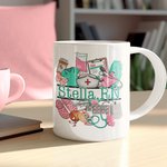 Personalized Medical Elements 11oz Ceramic Mug with Multicolour Name Appreciation Graduation Gift for Nurse Doctor Medical Student