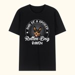 Personalised Multicolor Dad Mom of A Spoiled Rotten Dog Cat 100% Cotton T-shirt with Name Available Birthday Gift for Pet Lovers