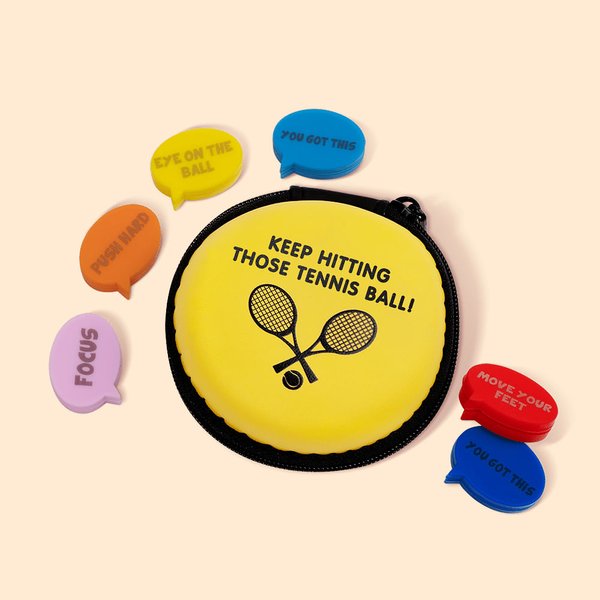 Amortisseurs de Vibrations pour Tennis Personnalisés avec Textes Équipement de Tennis Lot de 6 Cadeau pour Amoureux du Tennis