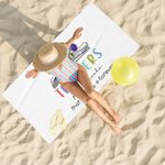 Personalized Teachers Plant Seeds That Grow Forever Beach Towel with 1-6 Birth Flowers Super Absorbent Teacher’s Day Appreciation Gift for Teacher