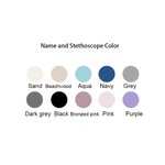 Personalisierte Multicolor Stethoskop Leder Kosmetiktasche mit Namen Portable Reisezubehör Geburtstag Geschenk für Krankenschwester Arzt medizinisches