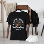 Personalised Multicolor Dad Mom of A Spoiled Rotten Dog Cat 100% Cotton T-shirt with Name Available Birthday Gift for Pet Lovers