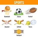 Personalized Basketball Baseball Sport Tote Bag with Name and Number Birthday Gifts for Sports Lovers