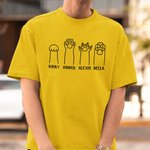 Personalizada Cute Pet Paw Unisex 100% Algodón Camiseta con Nombre de Mascota Divertido Regalo de Cumpleaños para Amantes del Perro Gato Dueños