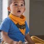 Personalized Bat Pumpkin Adjustable 100% Cotton Baby Bandana Bib with Name 1st Halloween Baby Shower Gift for Baby Girls Boys
