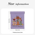 Personalised Retro Wildflower Mrs Coin Earphones Leather Squeeze Pouch Storage Bag with Name Bridal Shower Teacher Appreciation Gift for Women