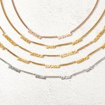 Personalized Minimalist Multiple Name Necklace with 1-6 Names and Icon Birthday Mother's Day Jewellery Gift for Women