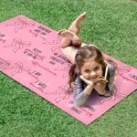 Personalisierte Bibel Inspiration Pink Coquette Bogen Strandtuch mit Text Geburtstag Urlaub Geschenk für sie