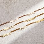 Personalized Minimalist Multiple Name Necklace with 1-6 Names and Icon Birthday Mother's Day Jewellery Gift for Women