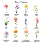 Personalized Multicolour Birth Flower 100 Envelopes Money Saving Challenge A5 Binder with Name Birthday Budget Accessories Gift for Family