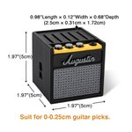 Personalized 3D Printing Retro Guitar Amp Shape Guitar Picks Holder Plectrum Storage Box with Name Birthday Gift for Musician Guitar Player