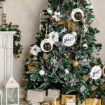 Personalized He Asked She Said Yes Round Ceramic Ornament with Text and Photo Engagement Wedding Gift for Couple