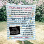 Personalisierte Multicolor Streifen Ich liebe dich schon so Baby Foto weiche Decke mit Namen Schwangerschaft Baby Dusche Geschenk für erste Papa Mama