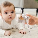 Personalized Set of 20 Wooden Heart Tags with Engraved Text Baby Shower Wedding Party Favor Gift for Newborn Couple