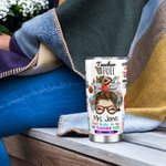 Personalized Cute Cartoon Women Teacher 20oz Name Tumbler with Straw Back to School Appreciation Gift for Teacher