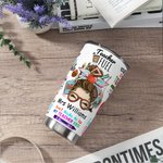 Personalized Cute Cartoon Women Teacher 20oz Name Tumbler with Straw Back to School Appreciation Gift for Teacher