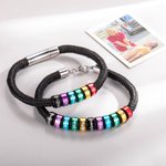 Alerta Médica de Emergencia Personalizada pulsera de identificación con texto grabado y 1-10 Anillos de Supervivencia de Emergencia Regalo para Hombres Mujeres