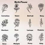 Personalized Bow Birth Flower Bouquet Leather Book Cover with Notebook and Engraved Name Birthday Gift for Artists Painters