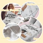 Personalized Happiness Is Hurkle Durkling with Pets Soft Throw Blanket with Name Birthday Gift for Dog Cat Pet Lovers