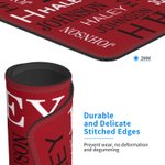 Personalized Word Clouds Non-slip Mouse Pad with Name Initial Desk Accessory Birthday Graduation Gift for Student Office Workers